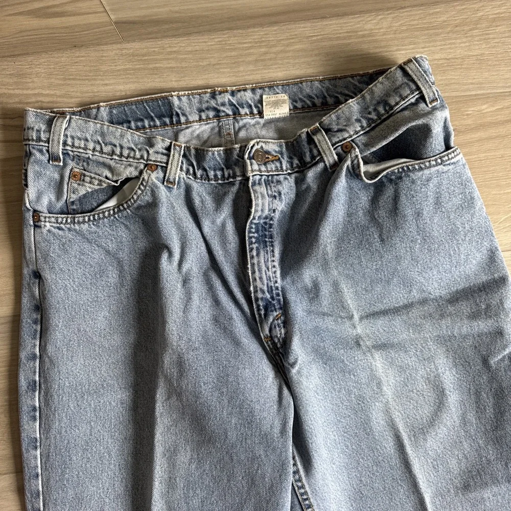 Vintage Orange Tab Levi's 560 Loose Fit Tapered Jeans Mens Sz 40x32 Made‎ USA #1